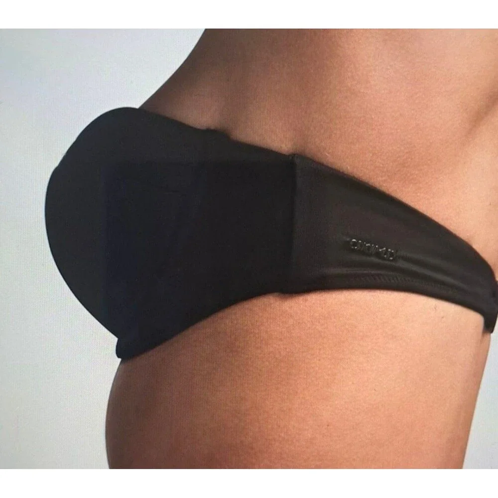 SKIMS SWIM STRAPLESS UNDERWIRE BIKINI TOP NWT ONYX MEDIUM